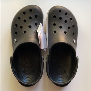 NWT Crocband II Men’s 7/Women’s 9 Black & White